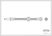 Bremsschlauch Vorderachse CORTECO 19035284