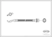 Bremsschlauch Hinterachse links CORTECO 19035294