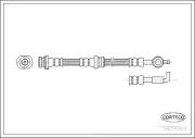 Bremsschlauch Vorderachse CORTECO 19035303