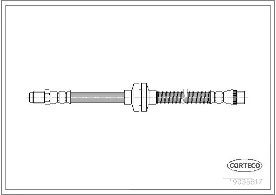 Bremsschlauch Vorderachse CORTECO 19035817