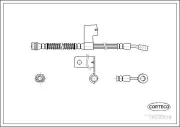 Bremsschlauch Vorderachse links CORTECO 19035878