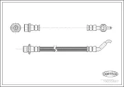 Bremsschlauch Hinterachse CORTECO 19035887