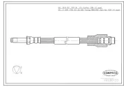 Bremsschlauch Hinterachse CORTECO 19036133