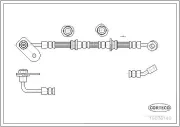 Bremsschlauch Vorderachse CORTECO 19036140