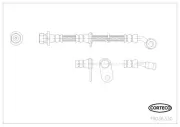Bremsschlauch Vorderachse rechts CORTECO 19036330