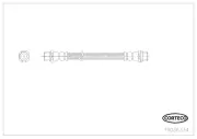 Bremsschlauch Hinterachse CORTECO 19036334