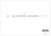 Bremsschlauch Vorderachse links CORTECO 19036375