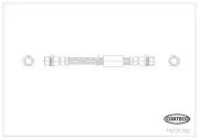 Bremsschlauch Hinterachse CORTECO 19036382