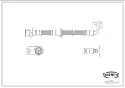 Bremsschlauch vorne links CORTECO 19036435