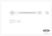 Bremsschlauch Hinterachse CORTECO 19036497