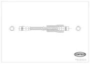 Bremsschlauch Hinterachse CORTECO 19036603