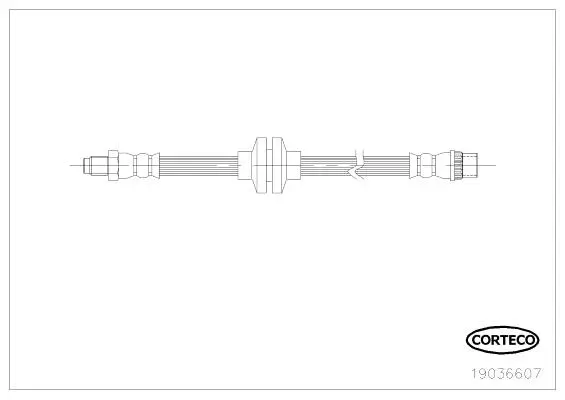 Bremsschlauch Vorderachse CORTECO 19036607
