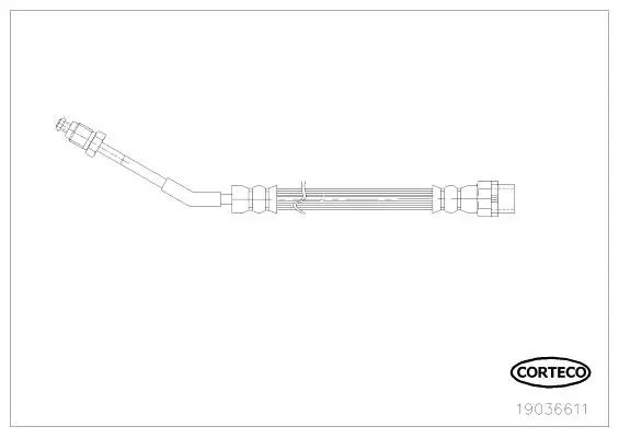 Bremsschlauch Hinterachse CORTECO 19036611