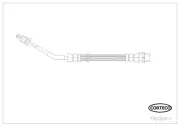 Bremsschlauch Hinterachse CORTECO 19036611
