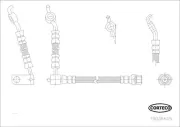 Bremsschlauch Hinterachse CORTECO 19036615