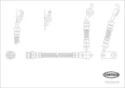 Bremsschlauch Hinterachse CORTECO 19036616