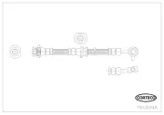Bremsschlauch Vorderachse CORTECO 19036848