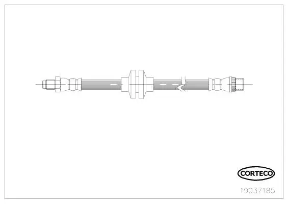 Bremsschlauch Vorderachse CORTECO 19037185