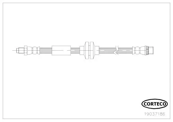 Bremsschlauch Hinterachse CORTECO 19037186
