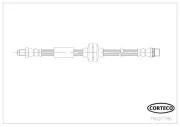 Bremsschlauch Hinterachse CORTECO 19037186