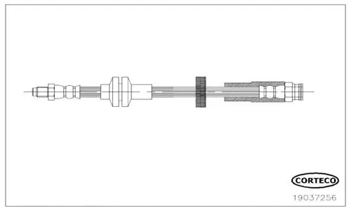 Bremsschlauch Vorderachse CORTECO 19037256