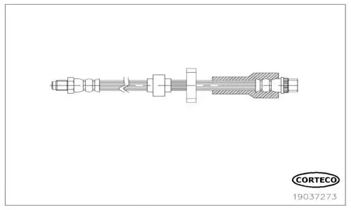 Bremsschlauch Vorderachse CORTECO 19037273