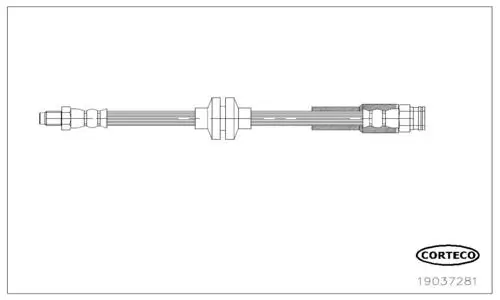 Bremsschlauch Vorderachse CORTECO 19037281