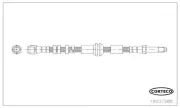Bremsschlauch Hinterachse CORTECO 19037288