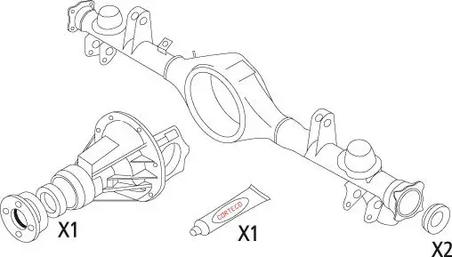 Dichtungssatz, Differential hinten CORTECO 19536213 Bild Dichtungssatz, Differential hinten CORTECO 19536213