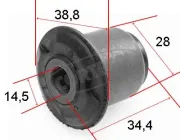 Lagerung, Lenker Vorderachse CORTECO 21652774