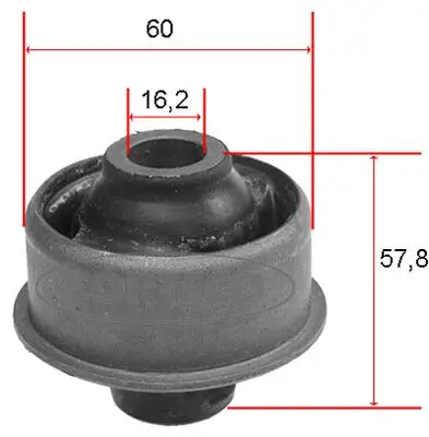 Lagerung, Lenker Vorderachse hinten unten CORTECO 21652805 Bild Lagerung, Lenker Vorderachse hinten unten CORTECO 21652805