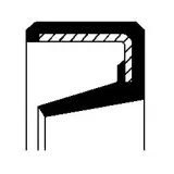 Wellendichtring, Kurbelwelle stirnseitig CORTECO 15510012B