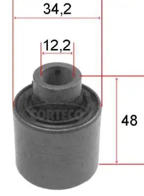 Lagerung, Lenker Vorderachse CORTECO 80000091