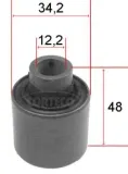Lagerung, Lenker Vorderachse CORTECO 80000091