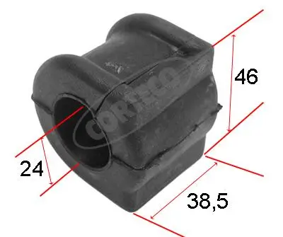 Lagerung, Stabilisator Vorderachse CORTECO 80000131