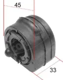 Lagerung, Stabilisator Hinterachse links rechts CORTECO 80000459