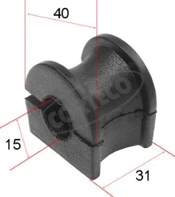 Lagerung, Stabilisator Vorderachse links rechts CORTECO 80000462