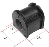 Lagerung, Stabilisator Vorderachse links rechts CORTECO 80000474