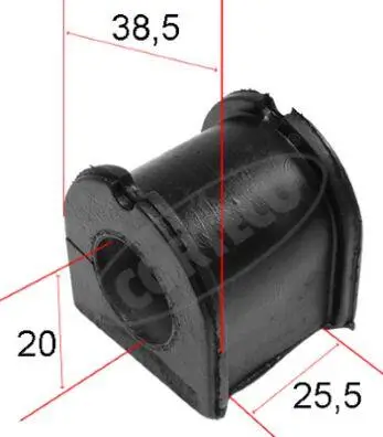 Lagerung, Stabilisator Vorderachse links rechts CORTECO 80000475