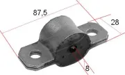 Lagerung, Stabilisator Vorderachse außen links rechts CORTECO 80000484