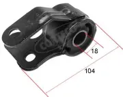 Lagerung, Lenker Vorderachse hinten links CORTECO 80000957