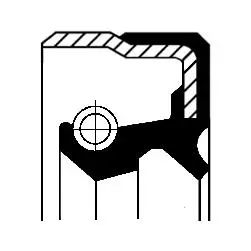 Wellendichtring, Radnabe Hinterachse beidseitig Vorderachse beidseitig innen CORTECO 49379447