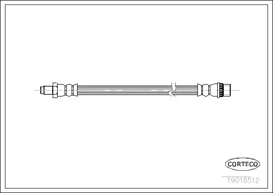 Bremsschlauch CORTECO 19018512