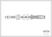 Bremsschlauch Vorderachse CORTECO 19018561