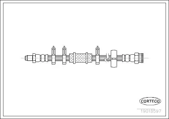 Bremsschlauch CORTECO 19018597
