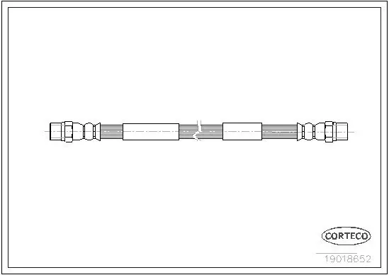 Bremsschlauch CORTECO 19018652