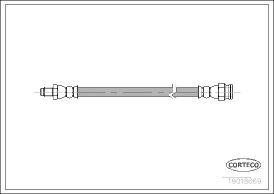 Bremsschlauch CORTECO 19018669