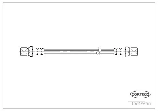 Bremsschlauch CORTECO 19018690