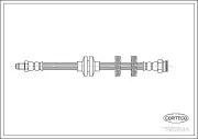 Bremsschlauch Vorderachse CORTECO 19019945