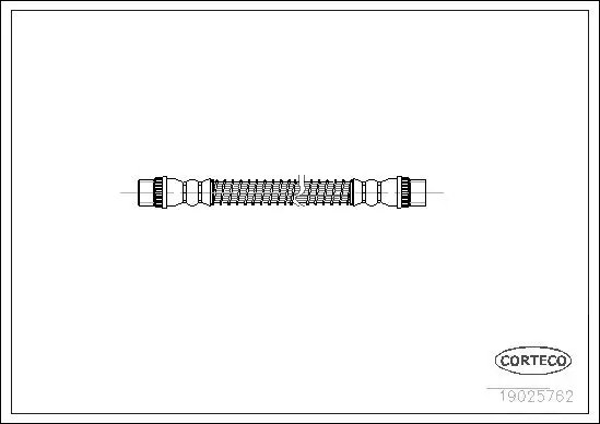 Bremsschlauch Hinterachse CORTECO 19025762